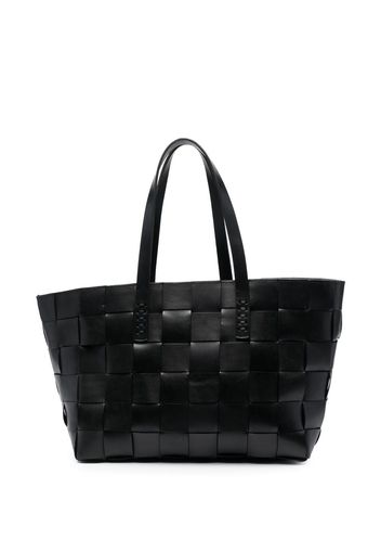 DRAGON DIFFUSION woven leather tote bag - Nero