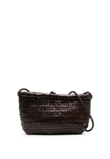 DRAGON DIFFUSION small Grace leather basket bag - Marrone