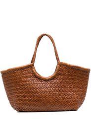 DRAGON DIFFUSION Borsa tote Nantucket intrecciata - Marrone