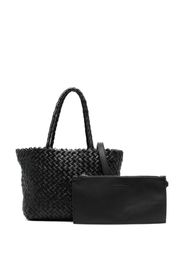 DRAGON DIFFUSION woven leather tote bag - Nero