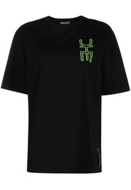 DRHOPE logo-embroidered cotton T-shirt - Nero