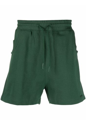 Drôle De Monsieur drawstring cotton track shorts - Verde