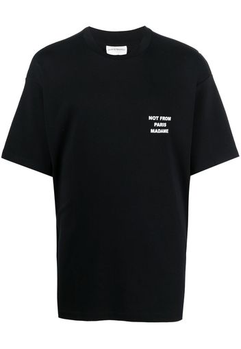 Drôle De Monsieur slogan-print T-shirt - Nero