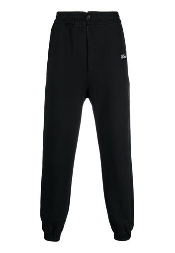 Drôle De Monsieur embroidered-logo track pants - Nero