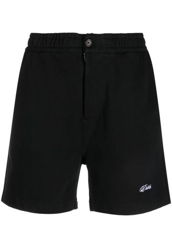 Drôle De Monsieur cotton track shorts - Nero