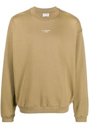 Drôle De Monsieur logo-print crew-neck sweatshirt - Verde