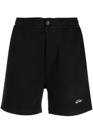 Drôle De Monsieur cotton track shorts - Nero