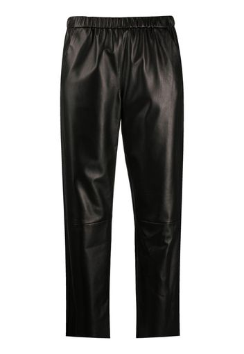 high-rise cropped trousers