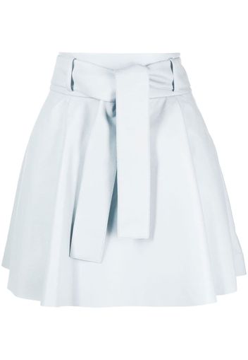 Drome tied-waist leather skirt - Bianco