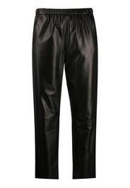 high-rise cropped trousers