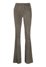 Drome flared suede trousers - Grigio