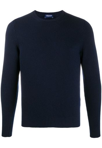 rib-trimmed cashmere jumper