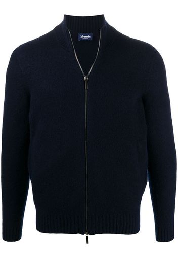 zip-up cardigan