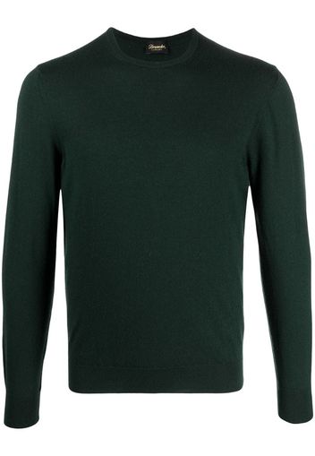 fine-knit long-sleeve jumper