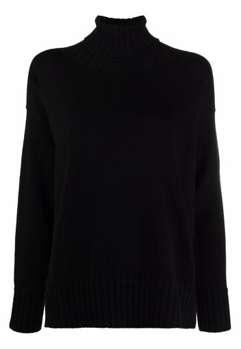 Drumohr roll-neck merino jumper - Nero