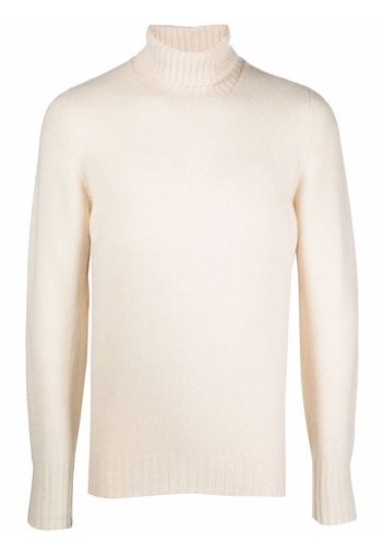 Drumohr ribbed knit turtleneck - Toni neutri