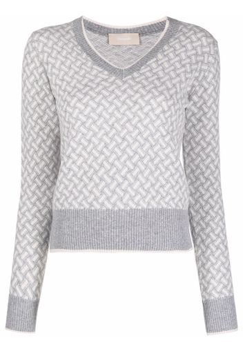 Drumohr intarsia-knit cashmere jumper - Grigio