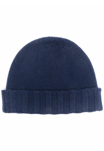 Drumohr knitted cashmere beanie - Blu