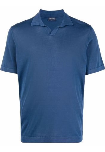 Drumohr short sleeve polo shirt - Blu