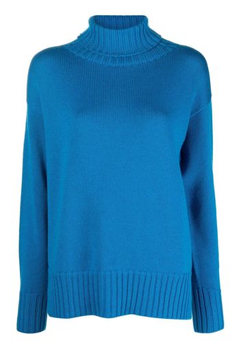 Drumohr roll neck knitted jumper - Blu