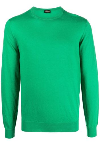 Drumohr crew-neck cashmere jumper - Verde