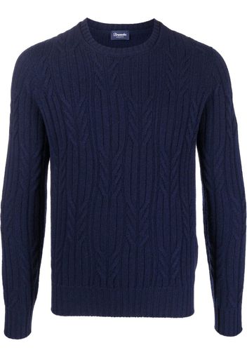 Drumohr cable-knit cashmere jumper - Blu