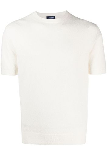 Drumohr crew-neck short-sleeve jumper - Bianco