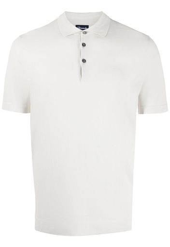 Drumohr short-sleeve cotton polo shirt - Toni neutri