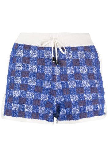 Drumohr gingham-check print shorts - Blu