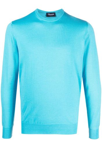 Drumohr crew-neck fine-knit jumper - Blu