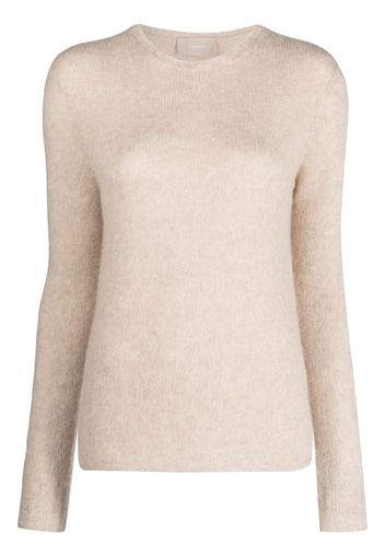 Drumohr mélange long-sleeved knitted jumper - Toni neutri