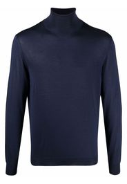 Drumohr fine-knit roll neck jumper - Blu