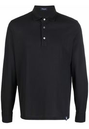 Drumohr long-sleeve polo shirt - Nero