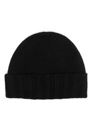 Drumohr knitted cashmere beanie - Nero