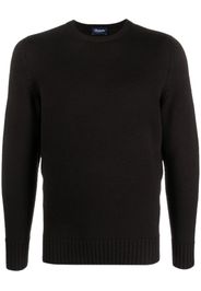 Drumohr crew-neck ribbed-knit jumper - Nero