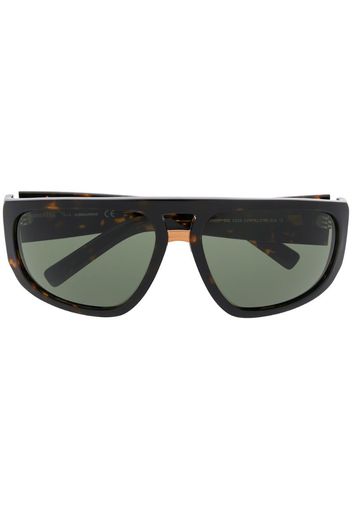 tortoiseshell-effect square sunglasses