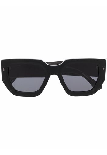 Dsquared2 Eyewear logo-plaque square sunglasses - Nero