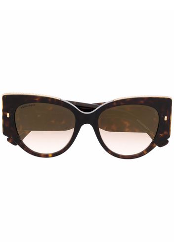 Dsquared2 Eyewear Hype logo-plaque sunglasses - Marrone