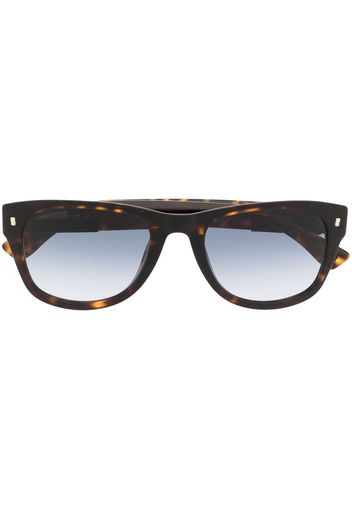 Dsquared2 Eyewear Occhiali da sole squadrati tartarugati - Marrone