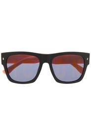 Dsquared2 Eyewear embossed-logo square-frame sunglasses - Nero