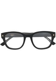 Dsquared2 Eyewear logo-plaque round-frame glasses - Nero
