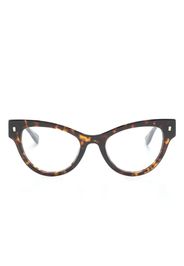 Dsquared2 Eyewear logo-embossed cat-eye glasses - Marrone