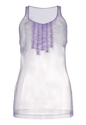 ruffle-trimmed tank top