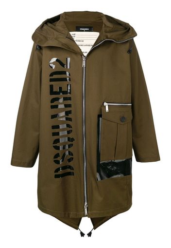 Parka con stampa