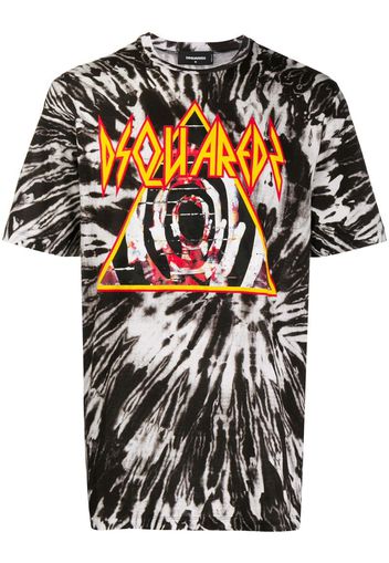 T-shirt con fantasia tie dye