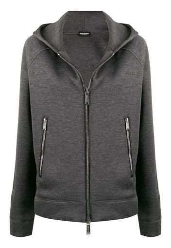 zipped hoodie