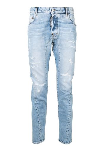 Jeans slim effetto vissuto