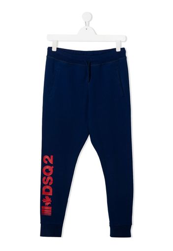 abbreviated logo sweatpants