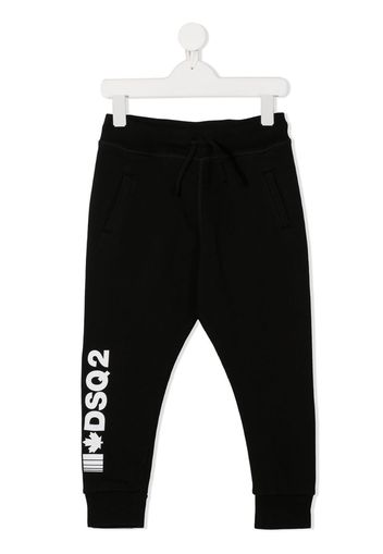 logo print track pants