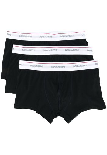 three-pack logo boxers